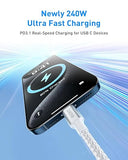 240W USB C to USB C Fast Charging Cable 8FT for iPhone MacBook & More