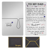 To My Dad Gifts Engraved Wallet Card From Son, Father‘S Day Gifts From Son, I Love You Dad Birthday Card - I'Ll Always Be Your Little Boy (Silver)