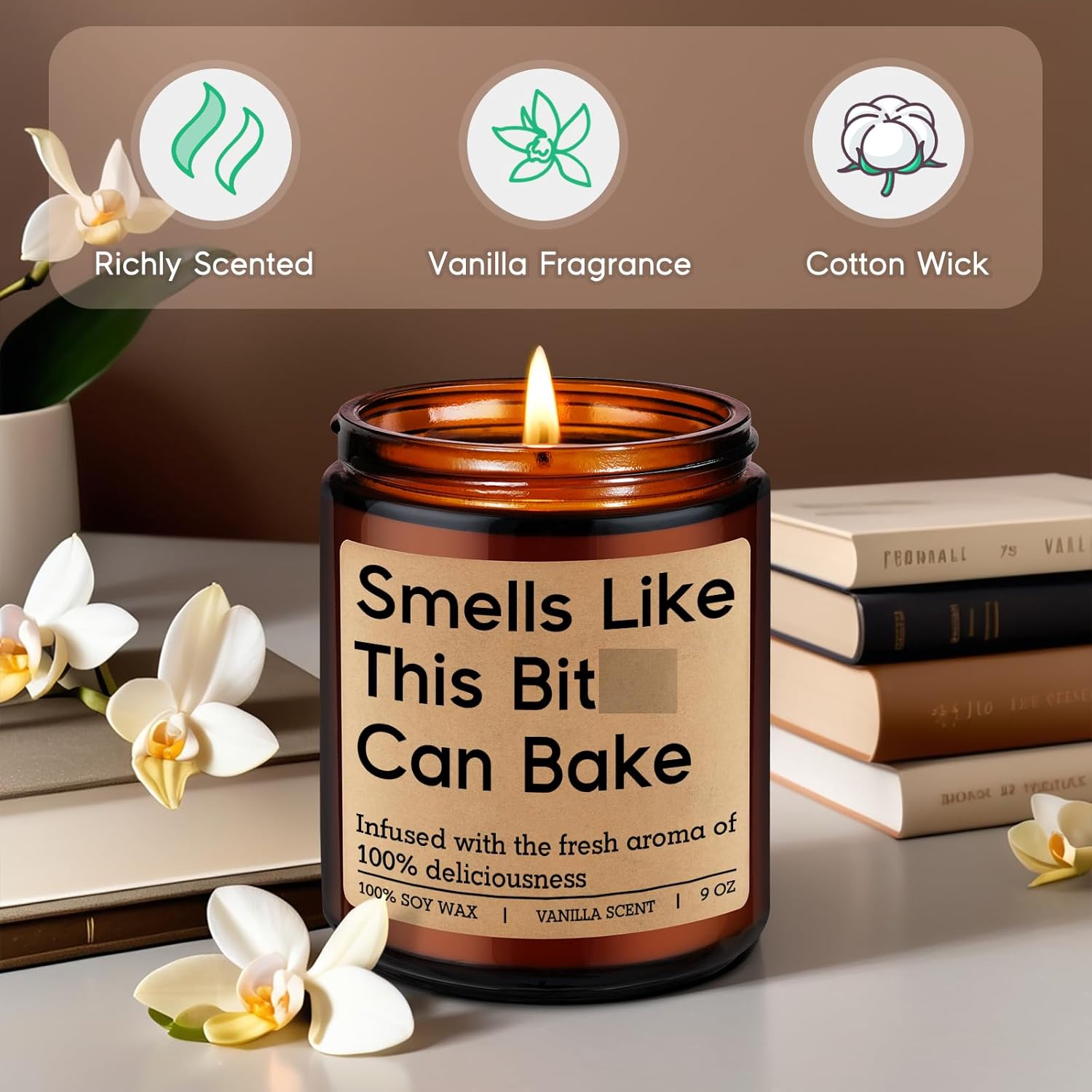 Candle, Gifts For Bakers, Baking Gifts For Women, Men - Funny Valentines Bake Present For Baking Lovers, Bread Bakers, Pastry Chef - Sourdough, Birthday Ideas For Friend, Culinary Student, Woman