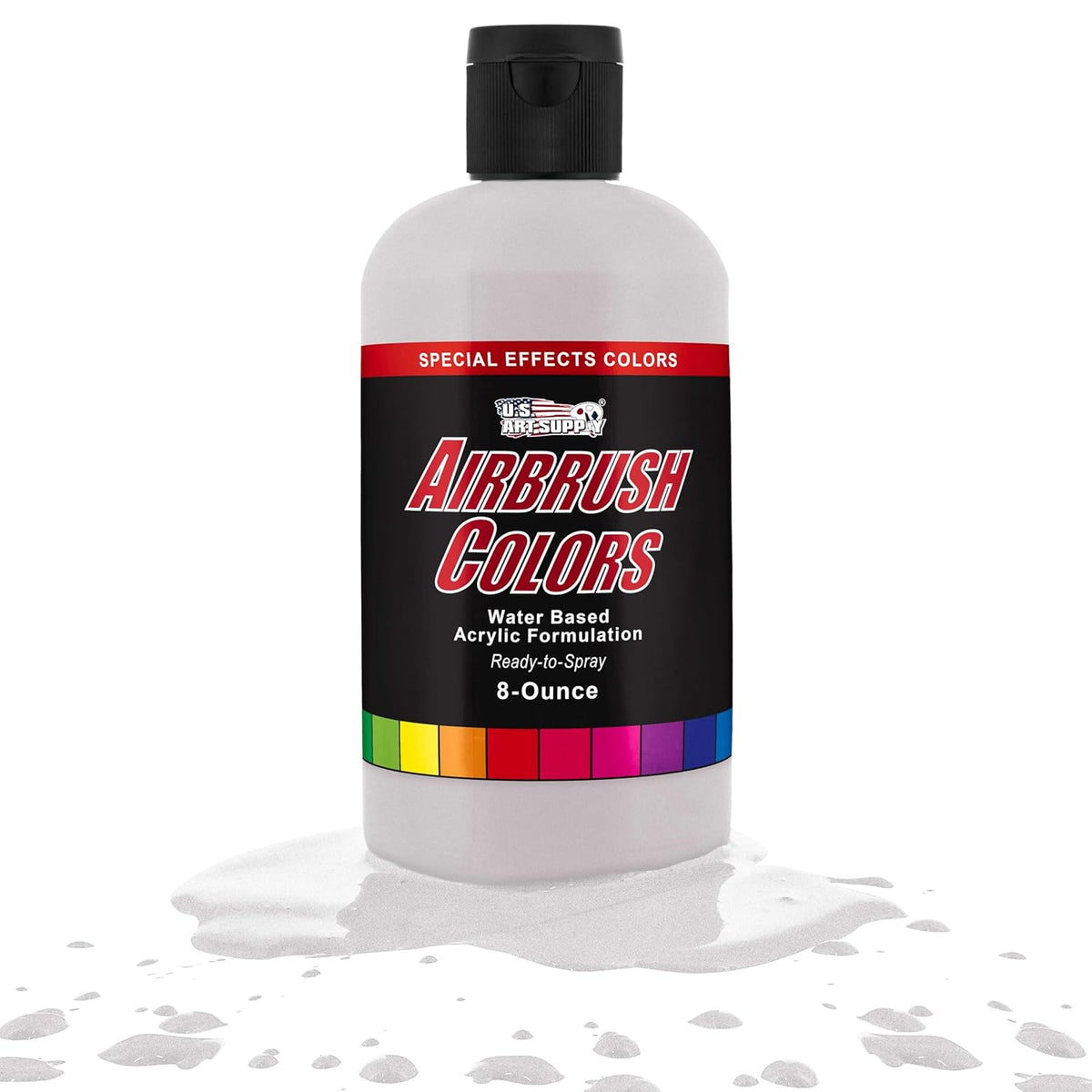 Pearlized White Pearl Acrylic Special Effects Airbrush Paint - 8Oz Ready To Spray Air Brush Paint For Nails, Models, Fabric - Water-Based Air Brush Painting