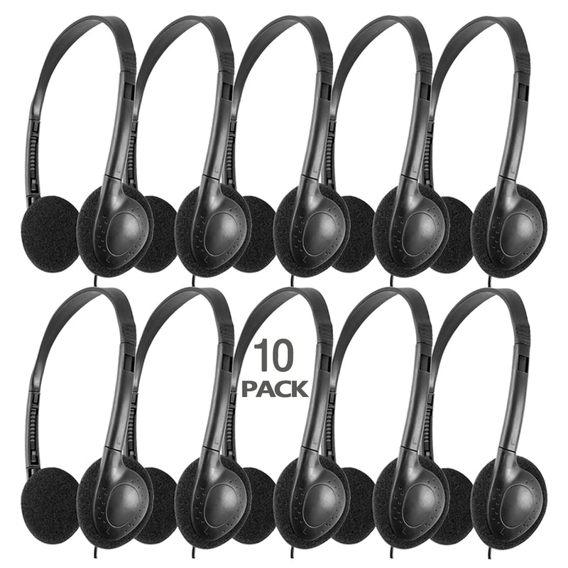 10 Packs School Headphones Bulk For Classroom Students Kids Children Toddler B