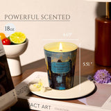 Homelights High Summer Night Scented Candles | 6.7Oz Soy Candles Industrial Chic Large Candle Jars | Ideal Candle Gifts For Events, Home Decor Stress, Relief & Relaxation