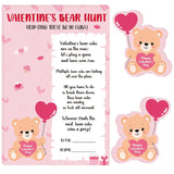 Valentine'S Day Games For Classroom Party Family Adults Office Large Groups, Valentines Bear Bub Hunt Game School Activities With 50 Paper Bears - 25 Players (Bear Hunt)