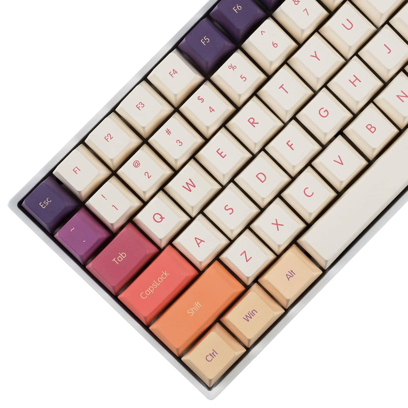 143 Smoke Cloud Keycaps Dye-Sub Thick Pbt Cherry Profile Key Caps For Tkl 61 6