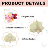 uxcell 10 Pcs Artificial Orchid Flower Heads, Fake Butterfly Orchid Heads Bulk Artificial Flowers for DIY Wedding Bouquets Centerpieces Party Home Decorations, Green