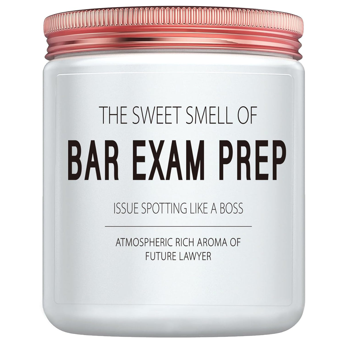 Funny Bar Exam Prep Candle Gift - Law Student Graduation Present, Future Lawyer Inspirational Gifts Idea, Stress Relief Gift For Exam Study & Office