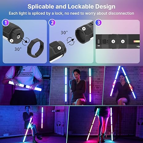110 RGB Light Wand Handheld LED Video Tube Light Bar 2500K 9000K for Vlog TikTok
