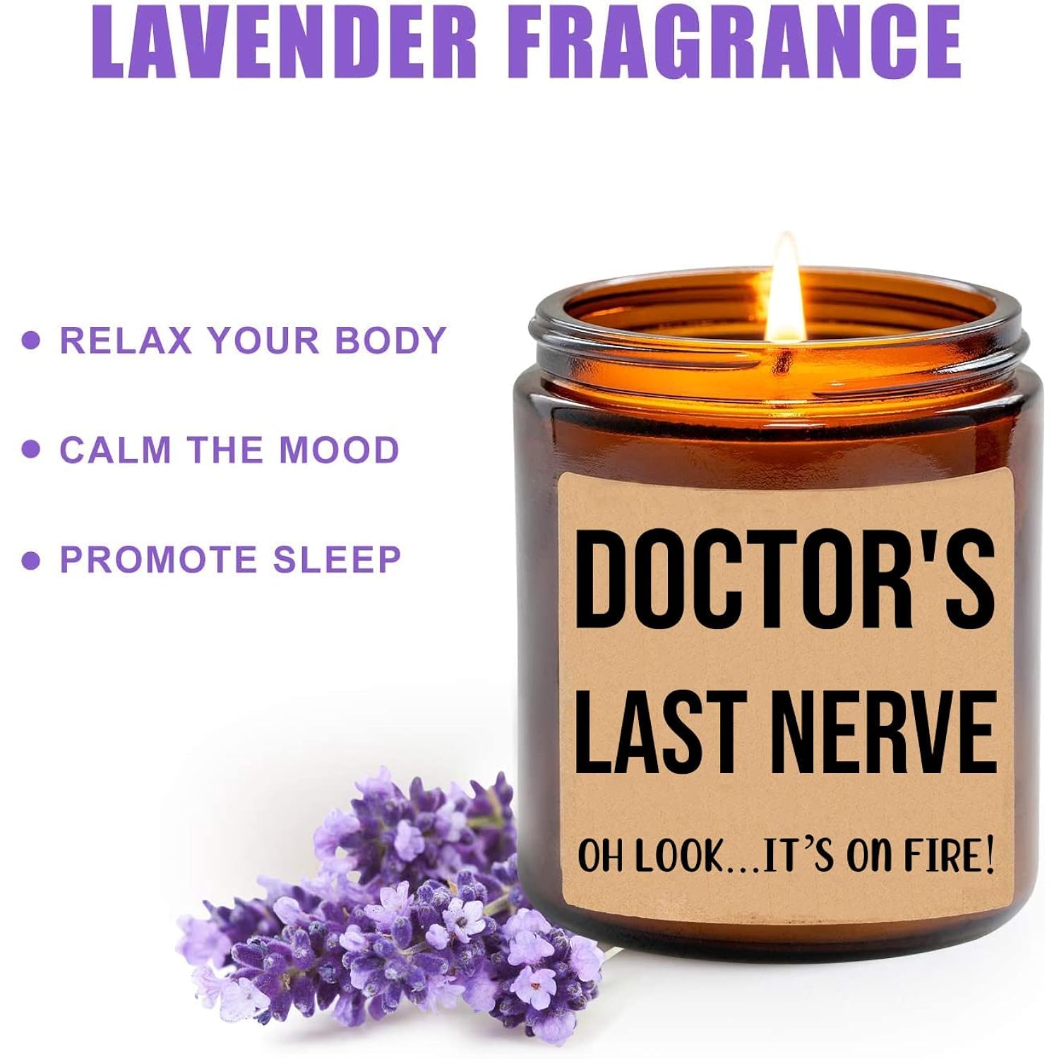 Doctor'S Last Nerve Candle - Personalized Gift For Doctor - Funny Gift For Doctor - Doctor Gifts - Birthday Gift For Doctor