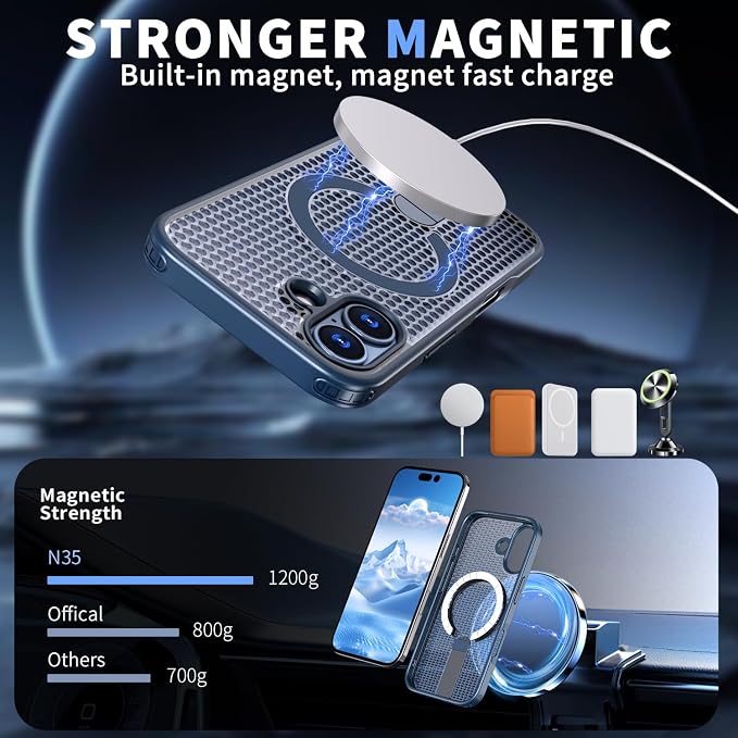 iPhone 17 Case iPhone 18 Case Frosted Blue Slim Matte Protective Phone Cover