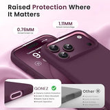 Burgundy Phone Case For Apple iPhone 18 Pro and iPhone 17 Pro Slim Protective Cover