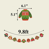 Ugly Sweater Banner Christmas Ugly Sweater Party Decorations, It'S About To Get Ugly Party Decor Indoor Outdoor Xmas Winter Holiday Party Decoration Supplies