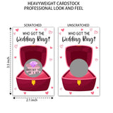 Who Got The Wedding Ring Scratch Off Game Cards, Bridal Shower Scratch Cards, Wedding Shower Games Ideas, Bachelorette Party, Engagement Party Activities & Decorations (22 Pack)-01