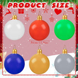 6 Pcs Large Inflatable Christmas Ball Christmas Blow Ball Decorations Pvc Inflatable Ornaments Christmas Tree Yard Lawn