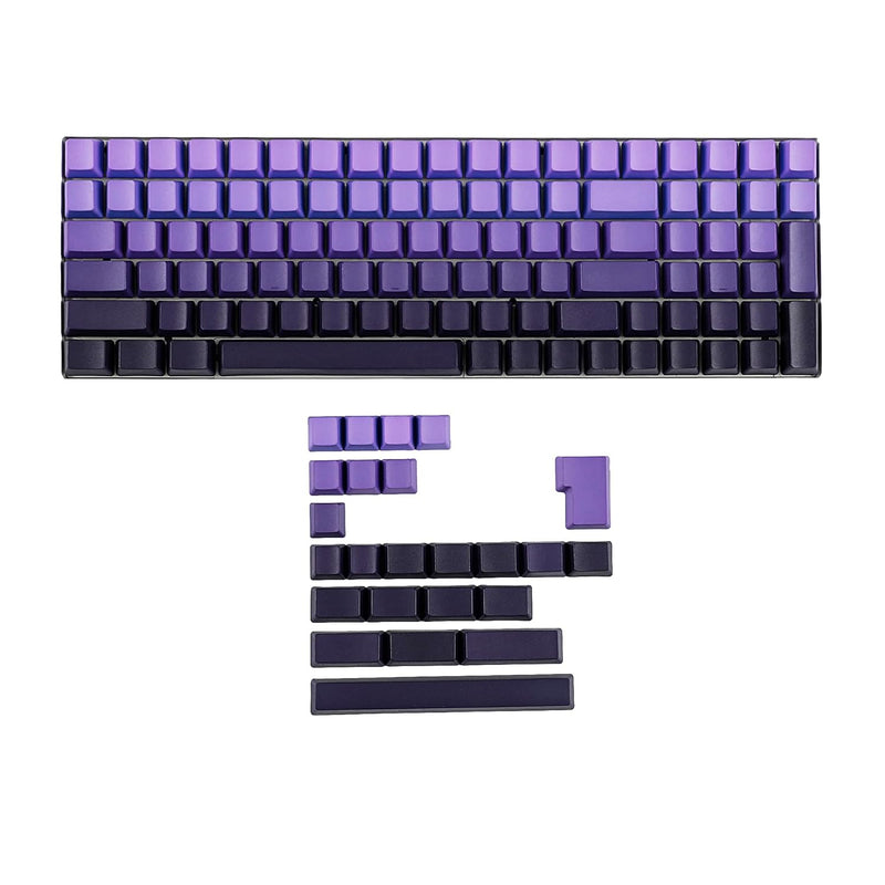 124 Keys Ansi Iso Dyed Purple Gradient Pbt Oem Profile Keycap For 104 87 61 64