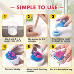 Taba Squishy Kit, Fast Cure Liquid Silicone Squishy Maker For Cat Paw Casting, Silicone Squishy Diy Stress Relief Toys & Gifts For Adults/Kids