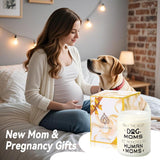 New Mom Gift – First & 1St Time Pregnancy, Postpartum Essentials – Dog Mom To Be Gift For Expecting Or Pregnant Women After Birth – Lavender And Eucalyptus Scented Candle