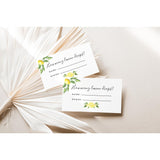 Guess How Many Lemon Drops Game - Perfect For Baby Showers, Weddings, Bridal Showers, Birthdays, And More - Includes 1 Self-Standing Sign And 50 Guessing Cards