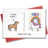 Funny Mothers Day Card For Mom From Son, Daughter, Kid, For Wife From Husband, Happy Card For First Time Mama, Cute, Gag, Hilarious, Humor Gifts Ideas For Bonus, Stepmom, 8"X5.3" (You'Re A Cool Mom)