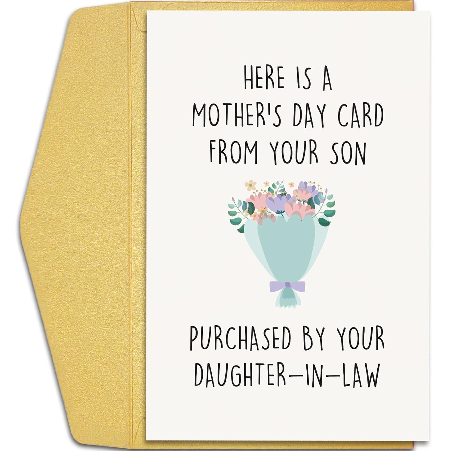 Mother'S Day Card For Mother In Law, Funny Mother-In-Law Mother'S Day Gifts, Hilarious Mothers Day Card From Son And Daughter In Law