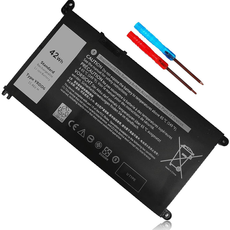 42Wh Yrdd6 1Vx1H Battery For Dell Inspiron 5482 5485 7586 3583 5491 5591 5481