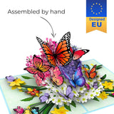 Butterflies In Nature Pop Up Card - 3D Butterfly Card For Wife, Husband, Girlfriend, Mom, Dad, Mother, Father (Birthday Card, Get Well, Thank You, Anniversary)