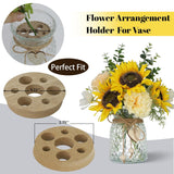 Fake Flowers In Vase,Artificial Sunflower Bouquets In Vase With A Flower Arrangement Holder,Table Centerpieces For Dining Room,Flower Centerpieces For Tables,Faux Flowers For Coffee Table Decor