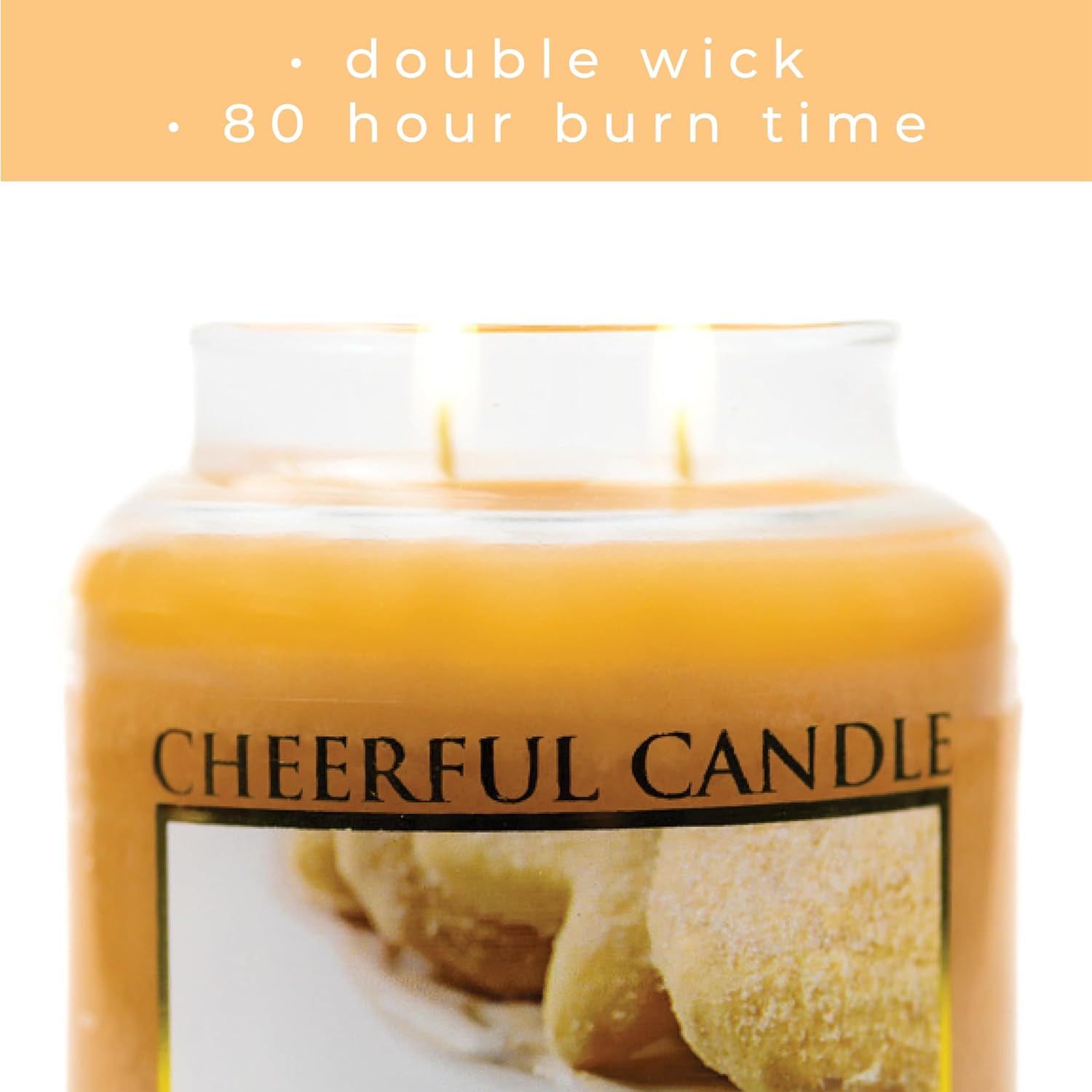 A Cheerful Giver - Gourmet Sugar Cookie Scented Glass Jar Candle (16 oz) with Lid & True to Life Fragrance Made in USA