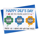 Naughty Fathers Day Card - Funny Scratch Off Fathers Day Card With Envelope Happy Dilfs Day Gift Cards Valentines Day Gift For Boyfriend Husband From Wife
