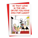 - Valentine'S Day Love Greeting Card With 5 X 7 Inch Envelope (1 Card) Holiday, Chili For Lunch 2231