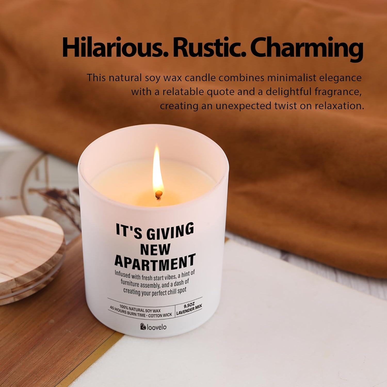 It’S Giving New Apartment Homeowner Gifts Housewarming For Couples Closing Gifts For Home Buyers New Home Scented Candle Office Jar Candle Sage Floral Lavender Scent Soy Wax 9.5 Oz