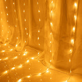 300 Led 6.6Ft X 9.8Ft Window Curtain String Light Window Fairy Lights 8 Modes For Christmas Wedding Home Garden Bedroom