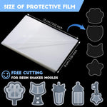 50 Pcs Resin Shaker Films 5 X 3.5 Inch Plastic Sealing Protective Films Transparent Seal Film Stickers For Resin Moulds Craft Silicone Resin Molds Making Quicksand Pendant Jewelry Decor Diy Crafts