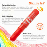 Tempera Paint Sticks, 30 Colors Solid Tempera Paint For Kids With 1 Drawing Pad, Super Quick Drying, Non-Toxic, Works Great On Paper Wood Glass Ceramic Canvas