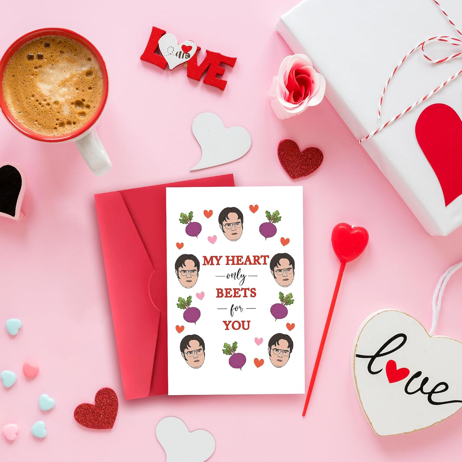 Funny The Office Valentines Day Gifts For Him,Happy Valentine'S Day Cards For Husband,Unique Valentines Day Card For Boyfriend
