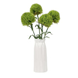 4Pcs Fake Dianthus Artificial Greenery Stem Realistic Green Tricks For Home Kitchen Wedding Courtyard Decoration(Light Green)