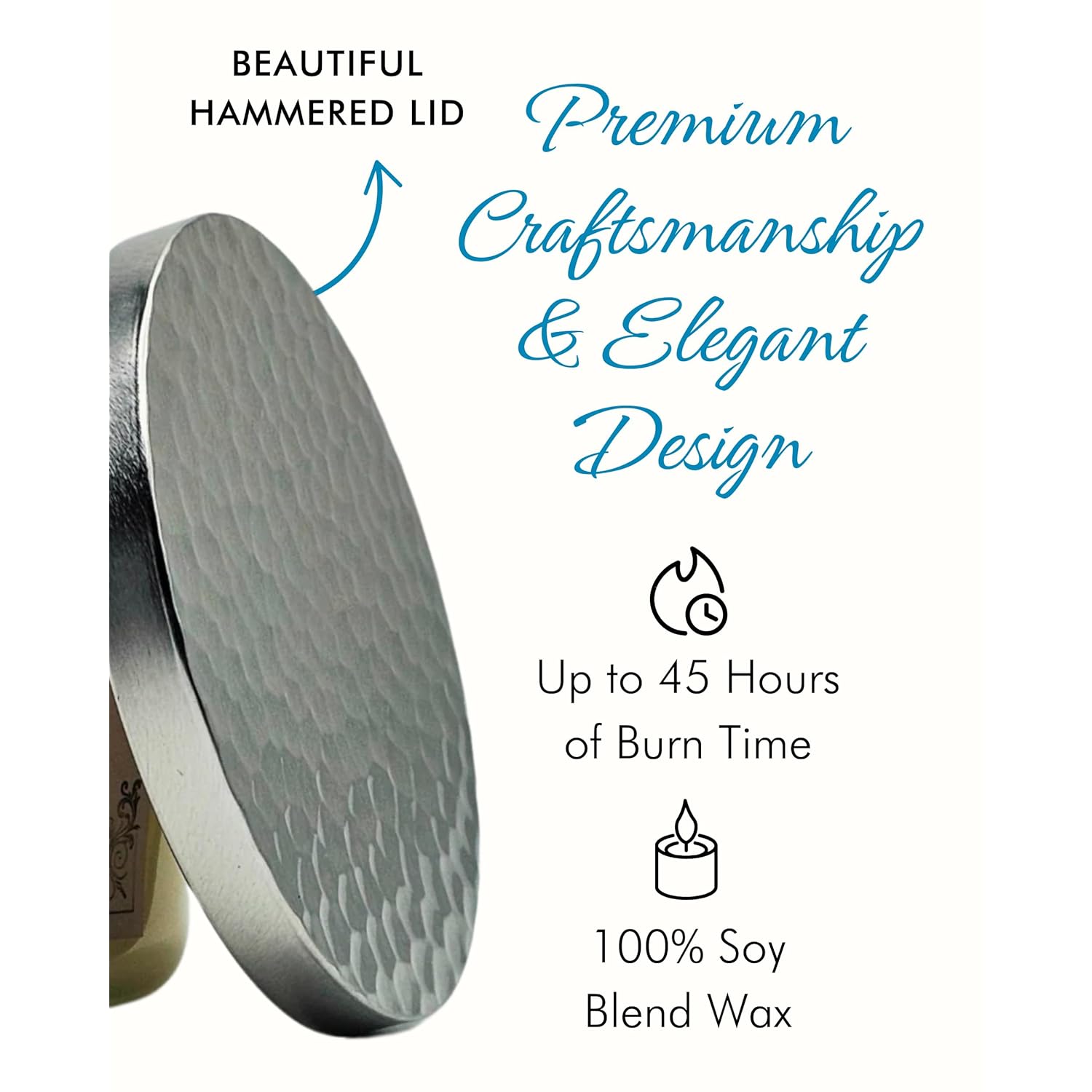 Scented Candle For Women & Men Gift | Luxurious, Aromatic & Fragrant | Made With Natural Soy Blend Wax | 100% Cotton Wick | Long-Lasting 40+ Hour Burn Time (14 Oz)