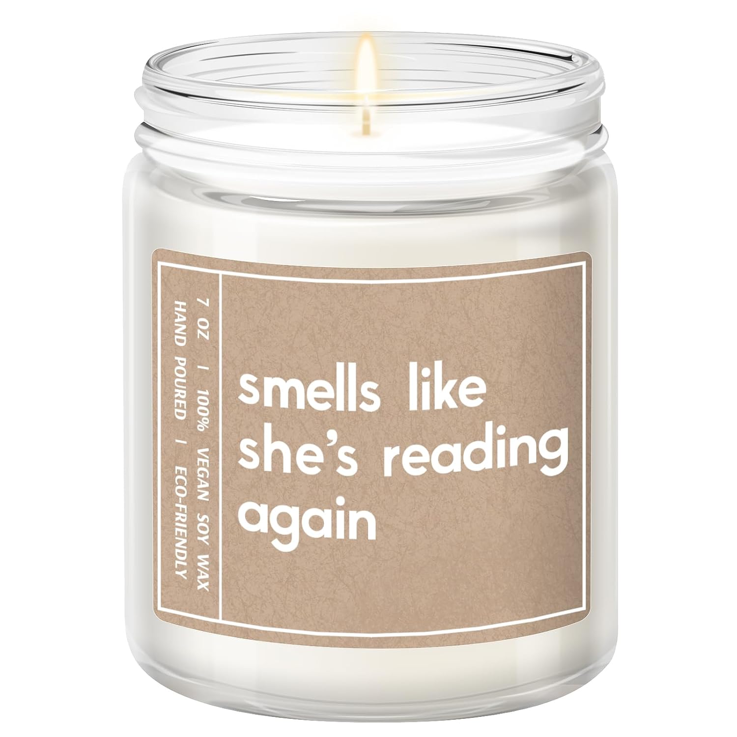 Gifts For Book Lovers, Readers - Best Friend Birthday Present - Book Lovers, Bookish, Funny Gifts For Women - Lavender Scented Candle