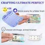 Uv Light Advanced,Two-Sided Longer Time Setting(2M,3M,5M) Uv Resin Light With 36 Led Beads, Large Size Uv Lamp For Resin Curing,Resin Molds,Diy Craft Decor(Own Design Patent)
