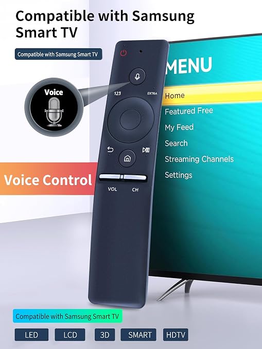 Samsung Smart TV Replacement Remote Control BN59 01241A BN59 01242A Voice Mic