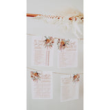 Fun Bridal Shower Games – Boho Floral Terracotta Orange Wedding Activities Set, 25 Double-Sided Cards, Includes Guest Quest, He Said She Said, Would She Rather, And How Well Do You Know The Couple