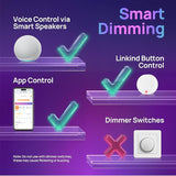 BR30 Smart LED Light Bulbs 4 Pack Recessed Flood Light RGBW WiFi Alexa Google Smart Home E26