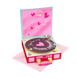 My Favorite Record Player Pop Up Card, 6.5 Inches 3D Greeting Card, “You’Re My Favorite” Vinyl Message, Romantic Gift For Valentine, Anniversary, Birthday, Includes Envelope & Message Note