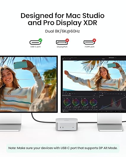 USB C Monitor Cable 3FT 80Gbps 240W Fast Charging 8K USB C to USB C Cable
