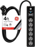 140W USB C Charging Station 6 in 1 Travel Power Strip 2 Outlets 4 USB Ports 5FT Extension Cord
