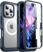 iPhone 16 Pro Max Case, 9H Glass Protector, MagSafe, Shockproof, Heavy Duty 6.9"