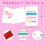 Mother'S Day Card For Daughter From Mom Dad Happy Mothers Day Gifts For Daughters Stepdaughter You Are An Amazing Daughter And One Incredible Mom Greeting Card With Envelope