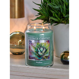 Awaken, Large Glass Apothecary Jar Scented Candle, 21.25 Oz, Green