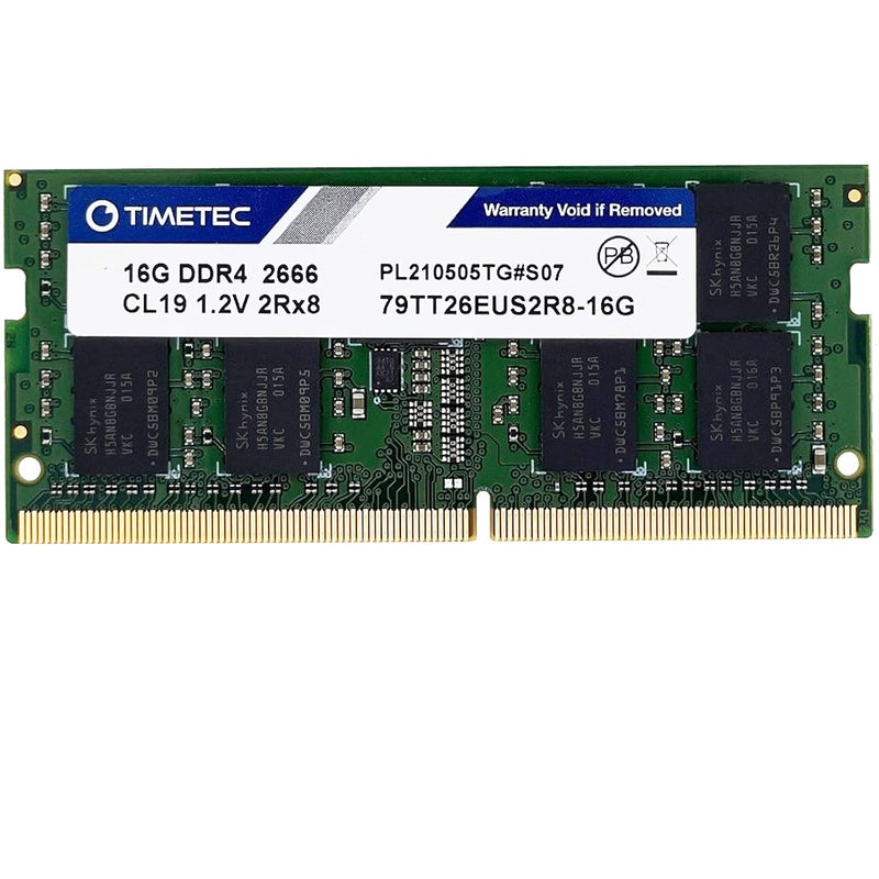 Timetec 16GB DDR4 2666MHz PC4-21300 Unbuffered ECC UDIMM 1.2V CL19 2Rx8 Dual R