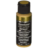 DecoArt Americana Multi-Surface Metallic Paint, 2-Ounce, Gold (DA553-30)