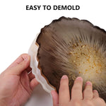 Large Round Resin Tray Mold-13 Inch, Irregular Silicone Serving Tray, Geode Agate Epoxy Mold For Coaster, Fruit Board, Dessert Dish, Resin Painting Art, Jewelry Storage Plate, Home Decoration